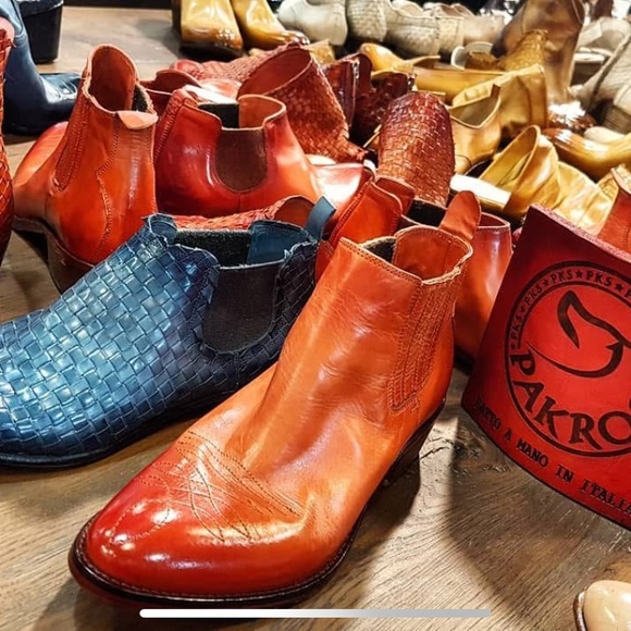 PAKROS Italy Rugged Moto Boots. Black Leather with Cool Metal Chain  EU 41 🇮🇹 - Picture 11 of 15